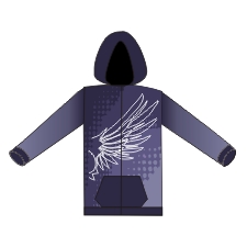 12342  Eagle Full Sublimation Hooded Sweatshirt