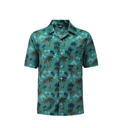12504 Full Dye-Sub Hawaiian Palm Tree Camp Shirt - Dye-Sub Hawaiian ...